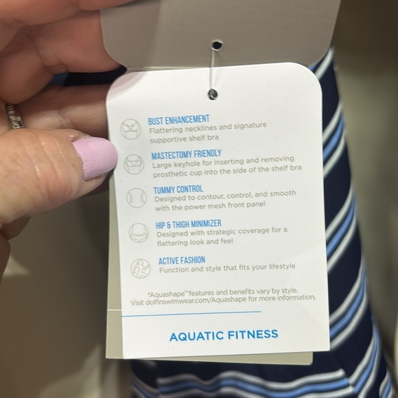 Dolphin Aquashape Tummy control,UV protection,scoop neck/back,shape retention - Picture 9 of 14